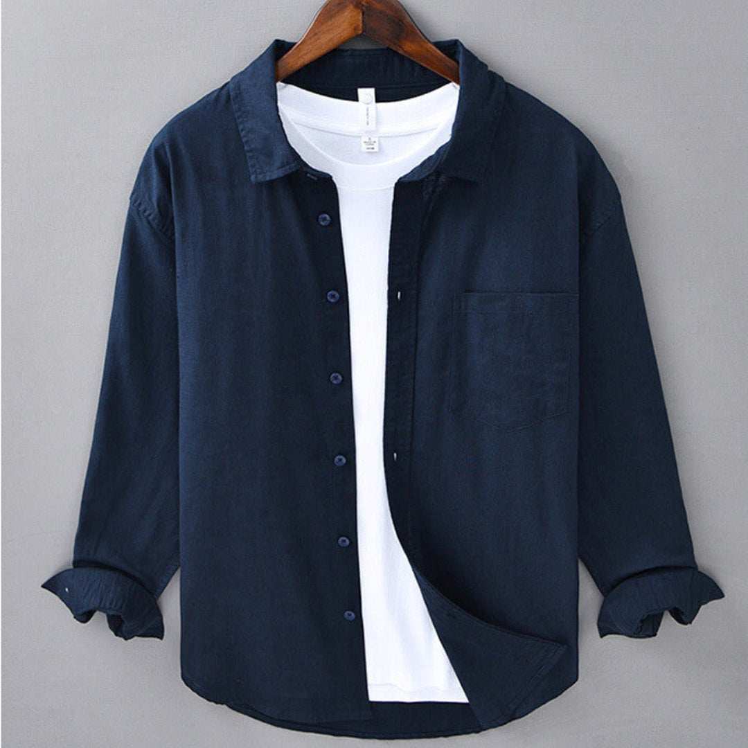 Men's 100% Linen Shirt – Breathable Relaxed Summer Fit – view 5