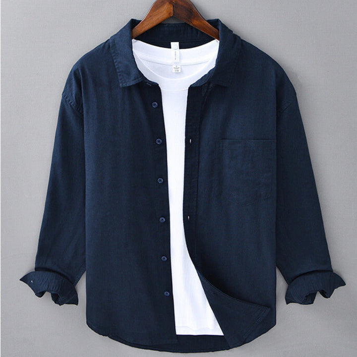 Men's 100% Linen Shirt – Breathable Relaxed Summer Fit – view 5