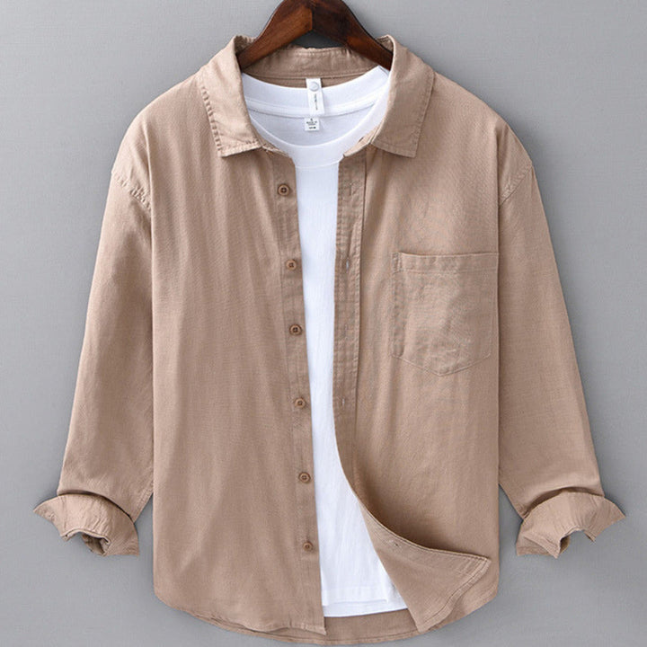 Men's 100% Linen Shirt – Breathable Relaxed Summer Fit – view 8