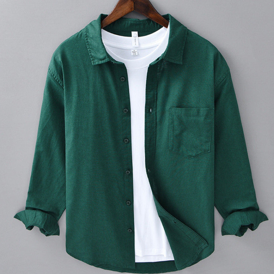 Men's 100% Linen Shirt – Breathable Relaxed Summer Fit – view 6