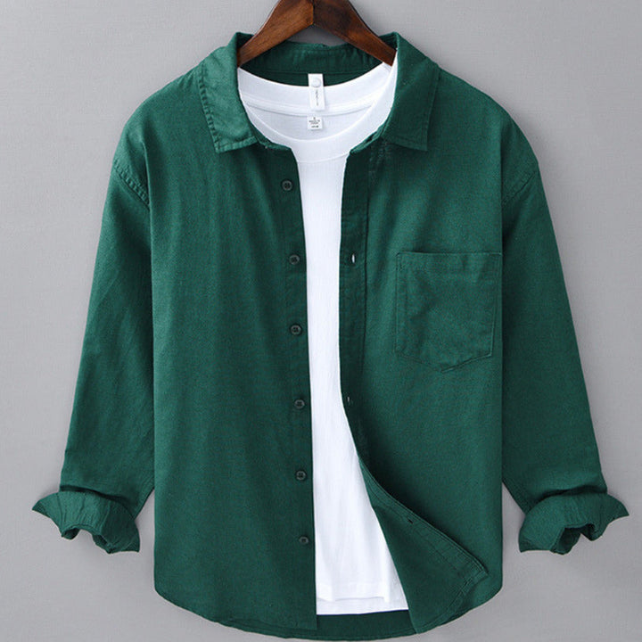 Men's 100% Linen Shirt – Breathable Relaxed Summer Fit – view 6