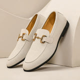 Men's Suede Loafers – Cushioned Slip-On Shoes for Work