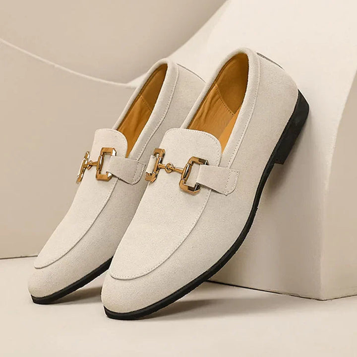 Men's Suede Loafers – Cushioned Slip-On Shoes for Work – view 2
