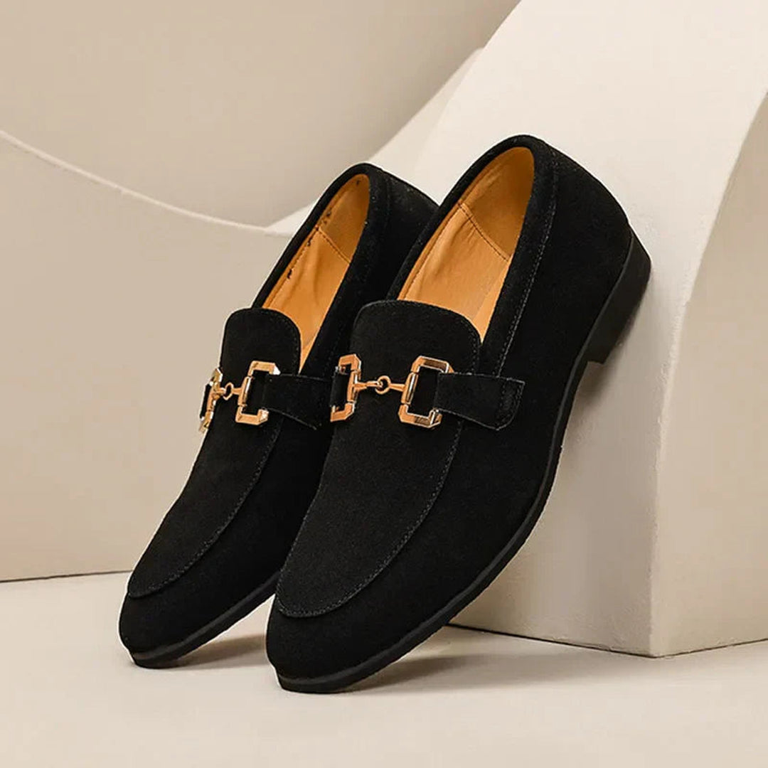Men's Suede Loafers – Cushioned Slip-On Shoes for Work – view 5
