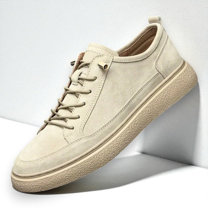 Men's Suede Lace-Up Trainers – Lightweight Casual Shoes – view 8