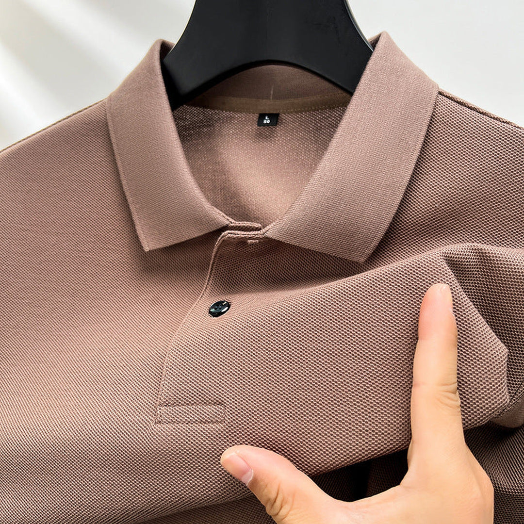 Men's Cotton Polo Shirt – Slim Fit Breathable Knit – Classic Collar – view 3