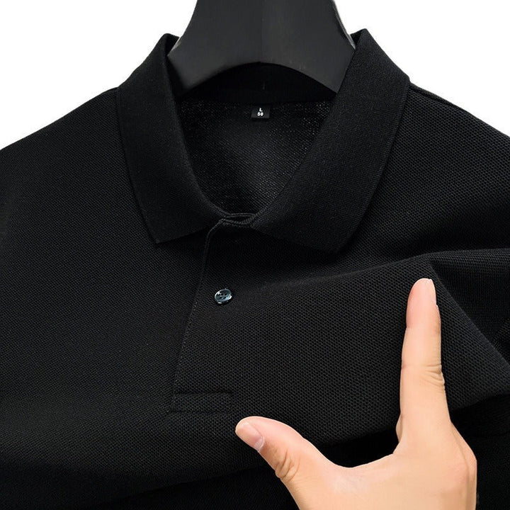 Men's Cotton Polo Shirt – Slim Fit Breathable Knit – Classic Collar – view 10