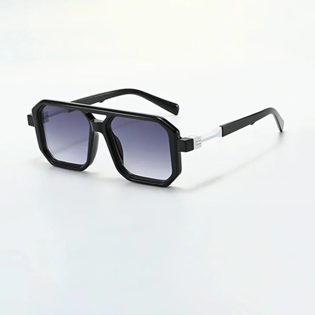 Men's Leopard Print Sunglasses – UV400 Lightweight Angular Frames – view 5