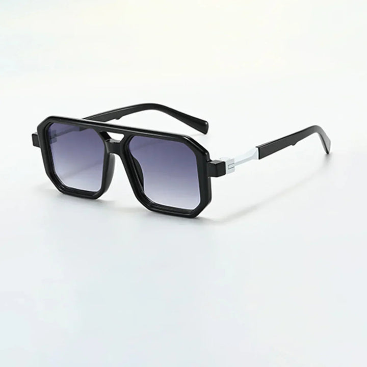 Men's Leopard Print Sunglasses – UV400 Lightweight Angular Frames – view 5