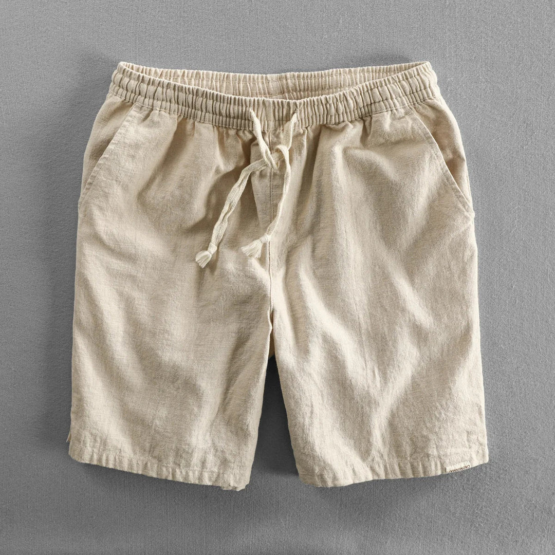Men's Amalfi Linen Shorts – Drawstring Summer Holiday Shorts – view 2