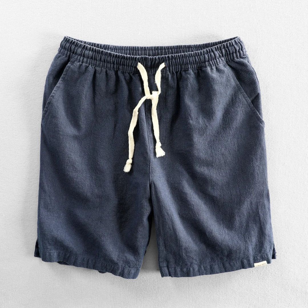 Men's Amalfi Linen Shorts – Drawstring Summer Holiday Shorts – view 3