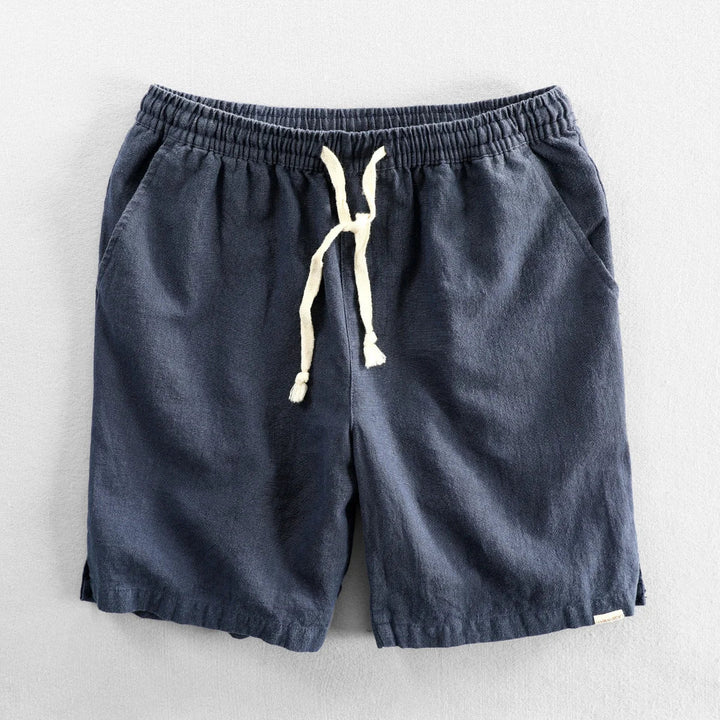 Men's Amalfi Linen Shorts – Drawstring Summer Holiday Shorts – view 3