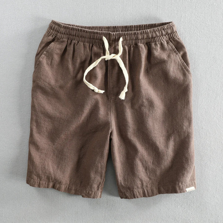 Men's Amalfi Linen Shorts – Drawstring Summer Holiday Shorts – view 4