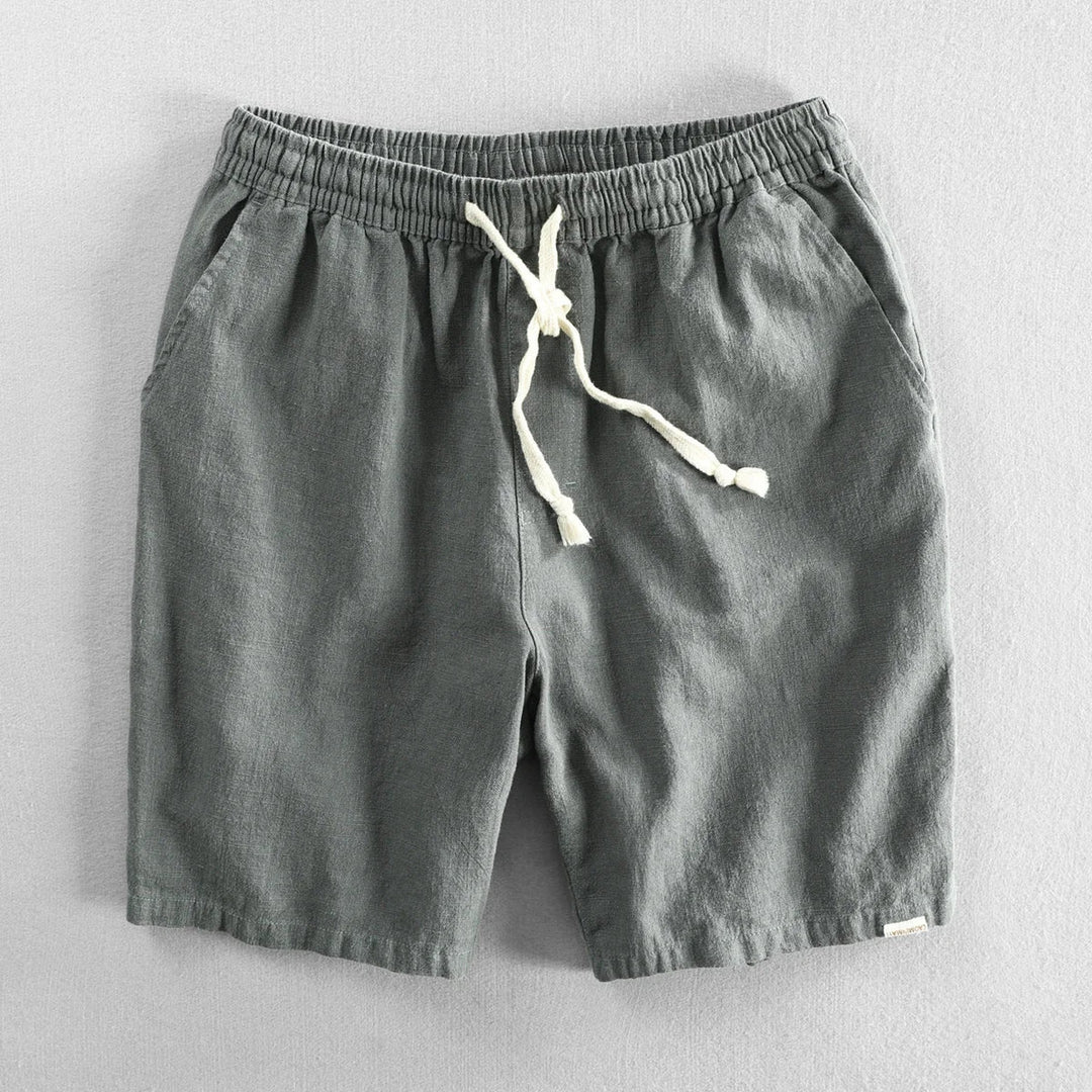 Men's Amalfi Linen Shorts – Drawstring Summer Holiday Shorts – view 5