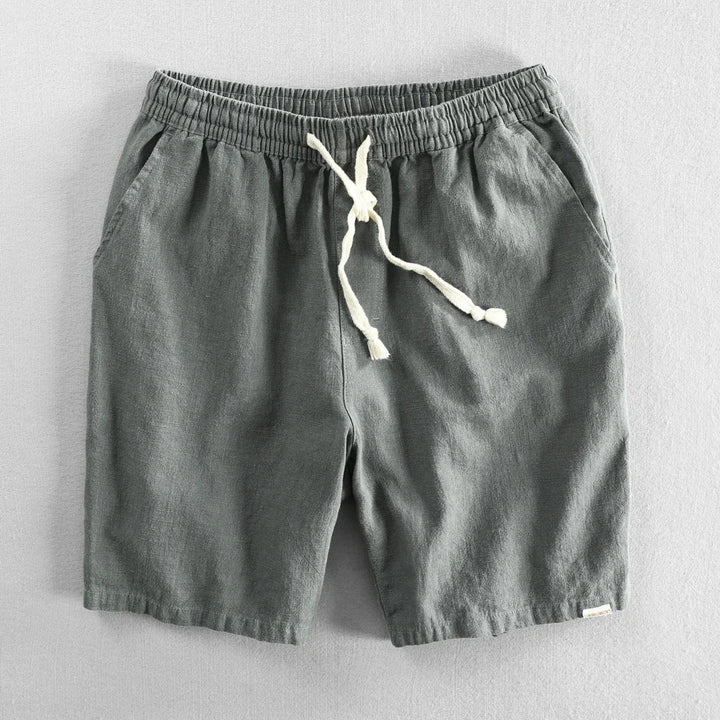 Men's Amalfi Linen Shorts – Drawstring Summer Holiday Shorts – view 5