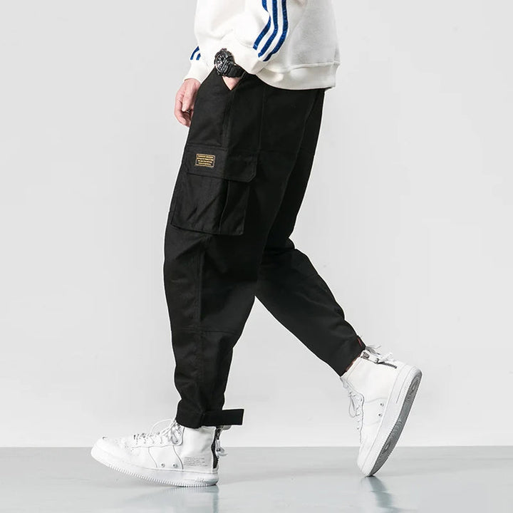 Men's Cotton Cargo Trousers – Utility Pockets – Adjustable Cuffs – view 6