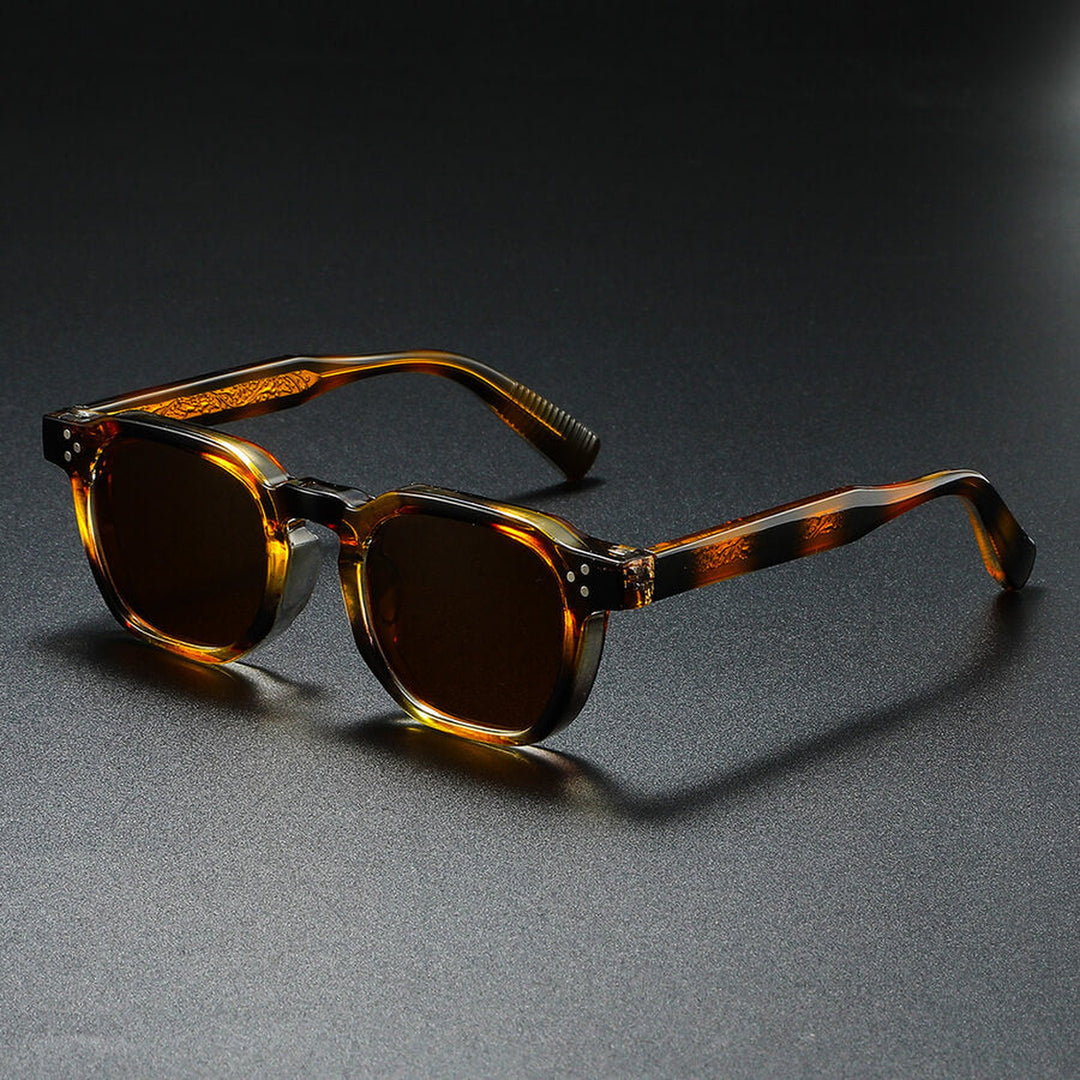 Men's Retro Acetate Sunglasses – Polarised UV400 Lenses – view 2