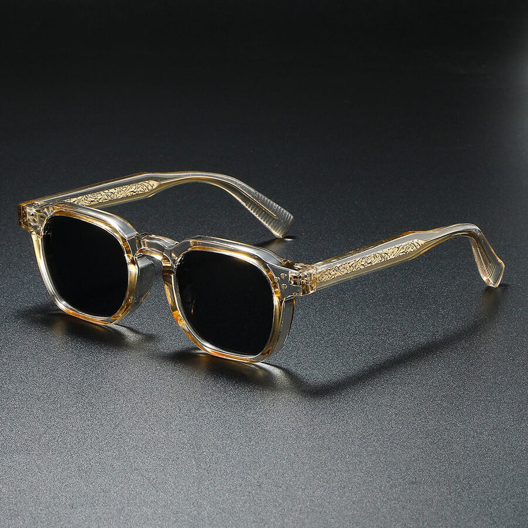 Men's Retro Acetate Sunglasses – Polarised UV400 Lenses – view 3