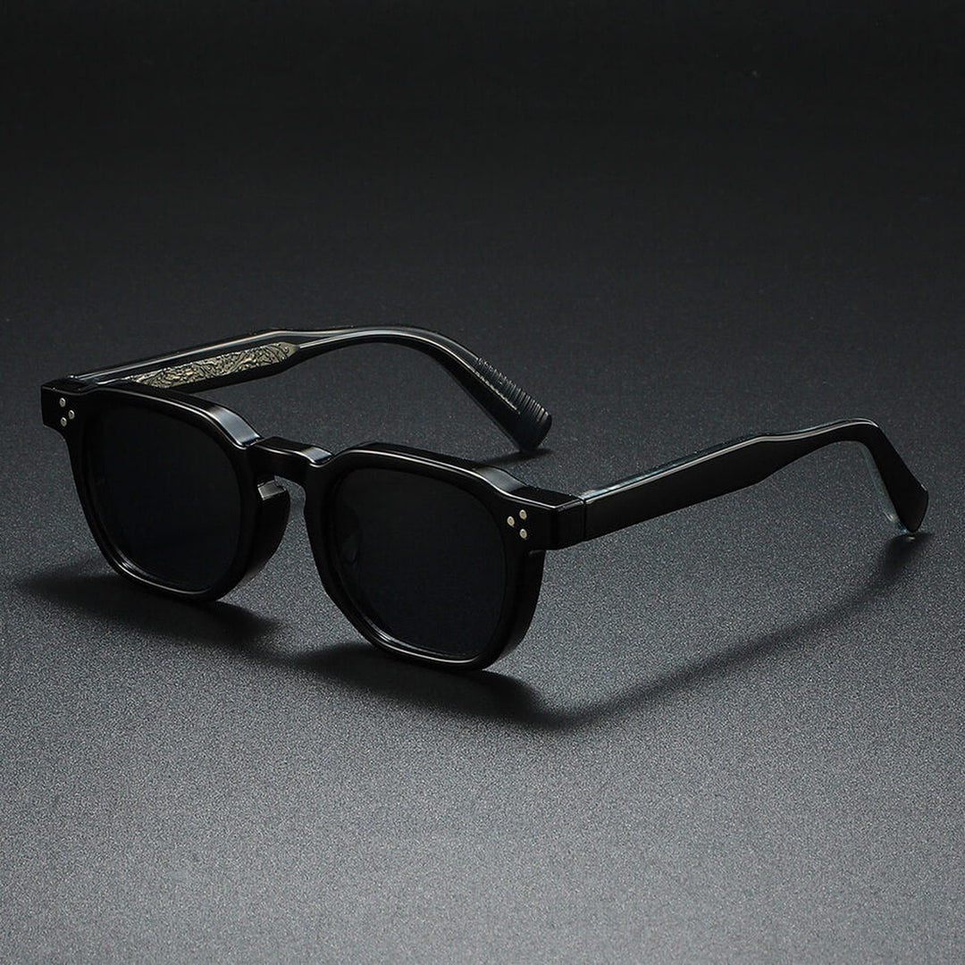 Men's Retro Acetate Sunglasses – Polarised UV400 Lenses – view 5