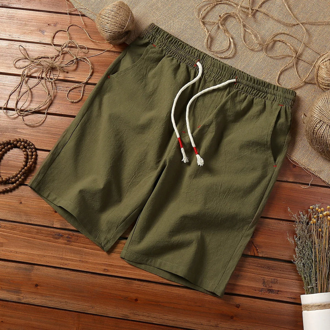 Men's Cotton Drawstring Shorts – Lightweight Summer Comfort – view 2