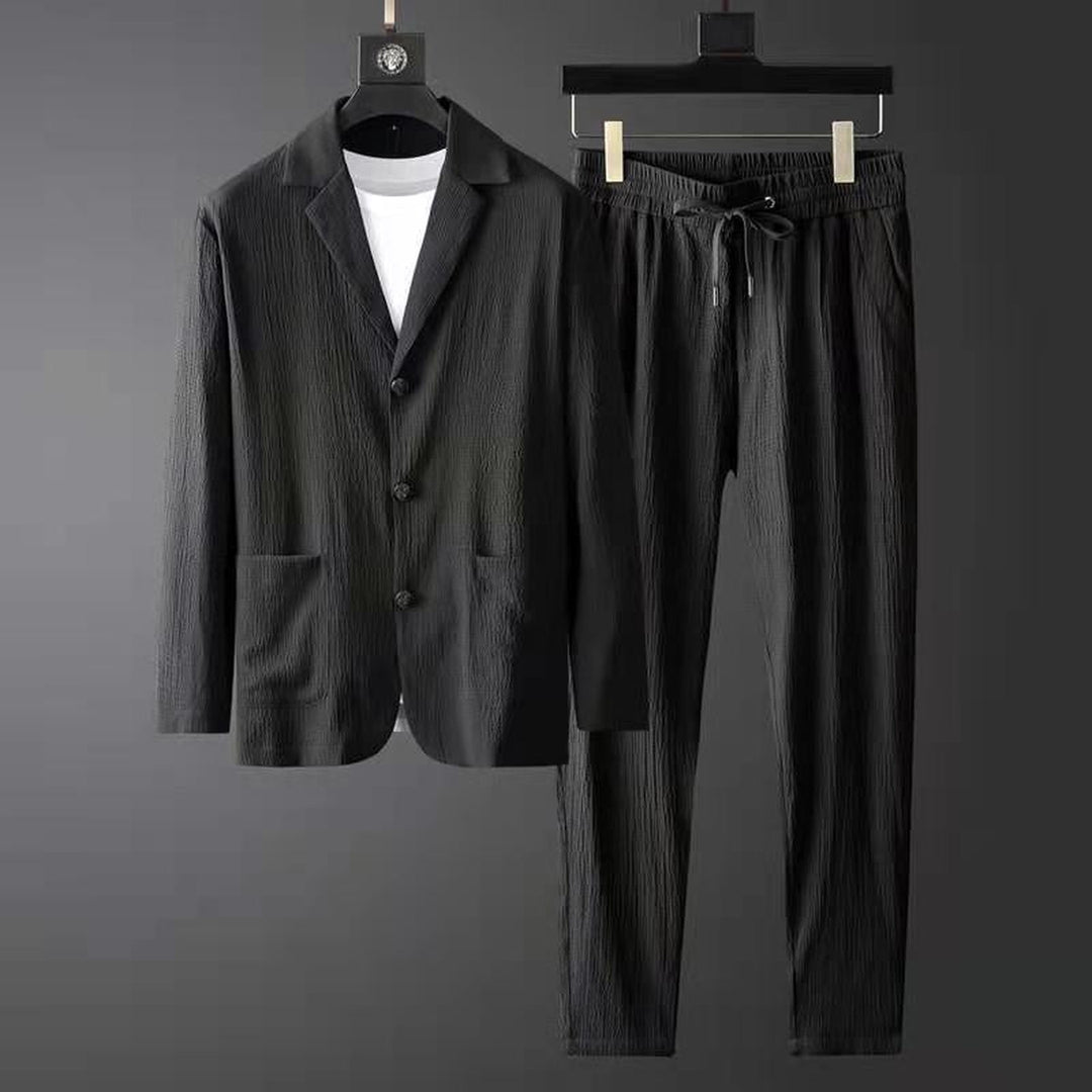 Men's Linen Blend Co-ord Set – Relaxed Two-Piece Ensemble – view 2