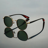 Men's Round Metal Sunglasses – UV400 Retro Everyday Shades