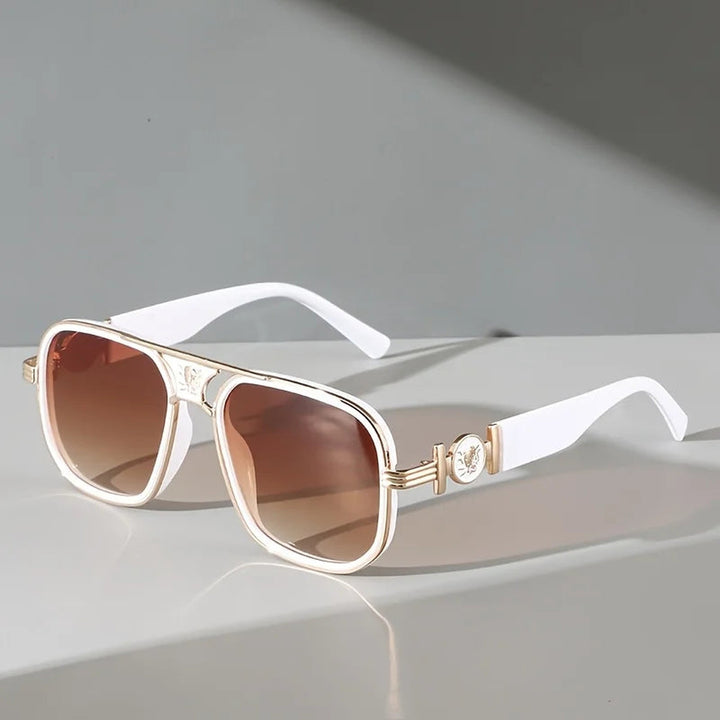 Men's Metal Aviator Sunglasses – UV400 Lightweight Frame – view 3