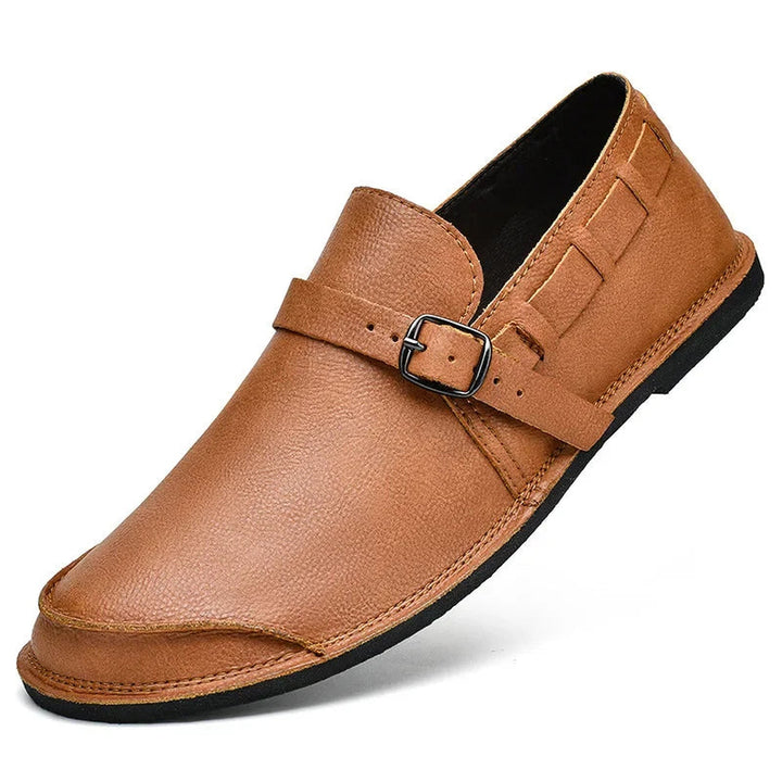 Massimo Men's Burnished Leather Monk Strap Loafers – Smart Shoes – view 9