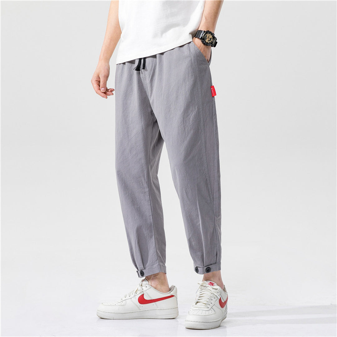 Men's Linen Blend Relaxed Trousers – Breathable Comfort – view 2