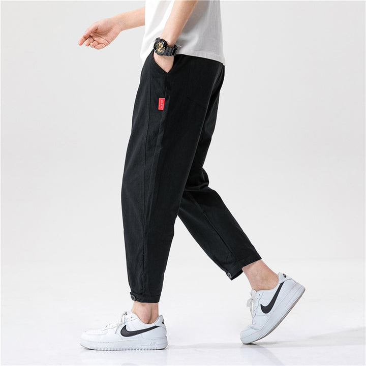 Men's Linen Blend Relaxed Trousers – Breathable Comfort – view 3