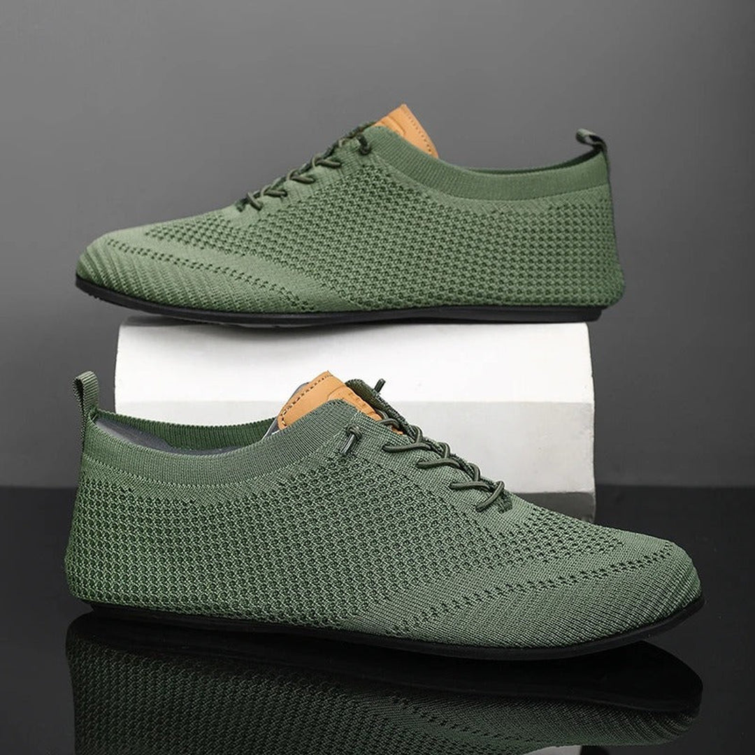 Men's Mesh Knit Slip-On Trainers – Lightweight Comfort