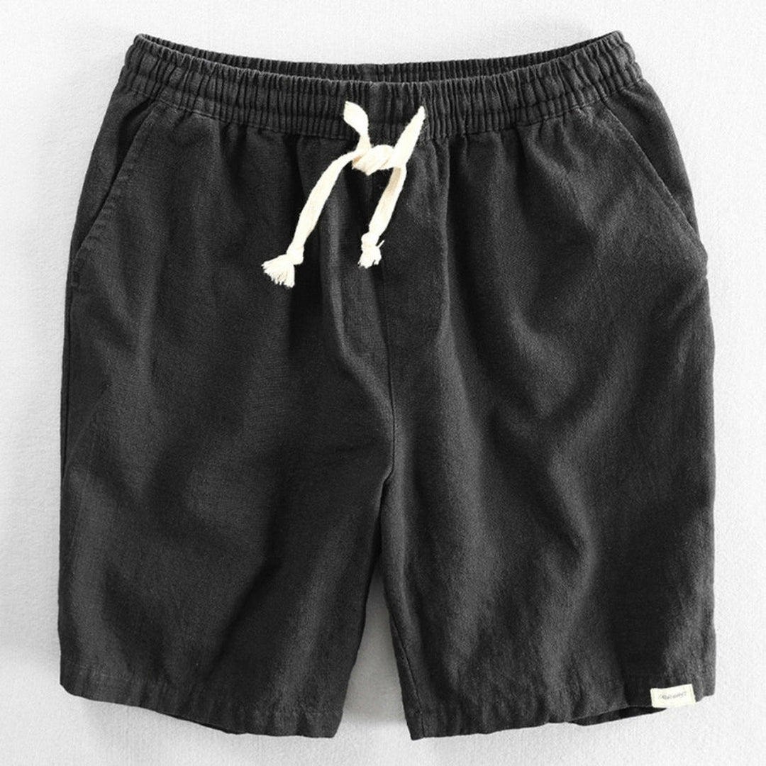 Men's Cotton-Linen Shorts – Drawstring Weekend Comfort – view 4