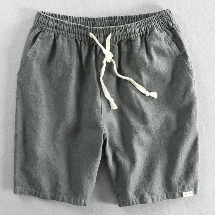 Men's Cotton-Linen Shorts – Drawstring Weekend Comfort – view 7