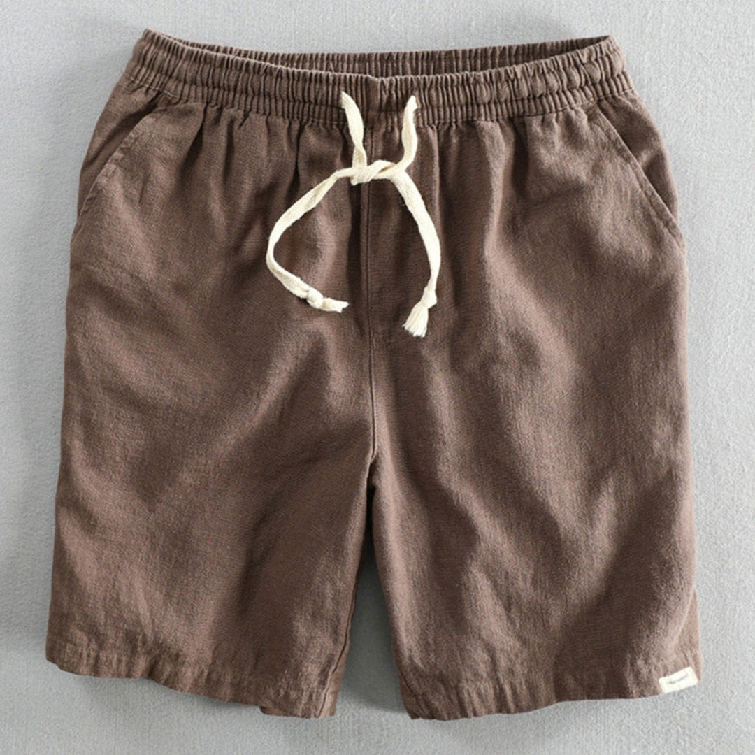 Men's Cotton-Linen Shorts – Drawstring Weekend Comfort – view 6