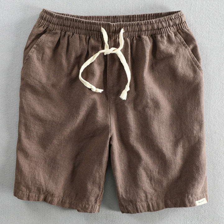 Men's Cotton-Linen Shorts – Drawstring Weekend Comfort – view 6