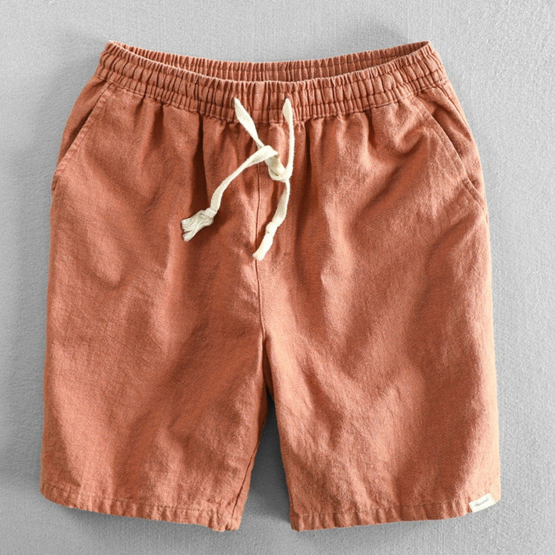 Men's Cotton-Linen Shorts – Drawstring Weekend Comfort – view 8