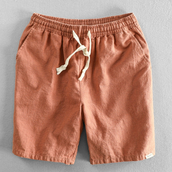 Men's Cotton-Linen Shorts – Drawstring Weekend Comfort – view 8