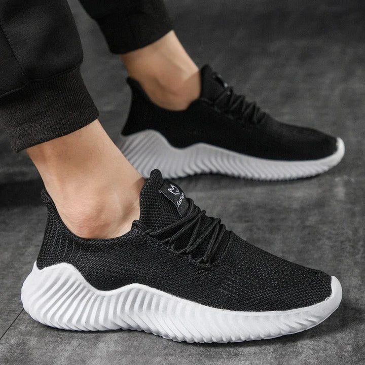 Men's Knit Trainers – Breathable Cushioned Everyday Sneakers – view 6