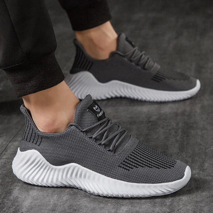 Men's Knit Trainers – Breathable Cushioned Everyday Sneakers – view 11