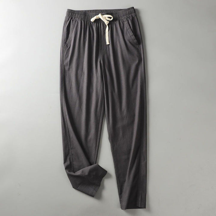 Men's Cotton Drawstring Trousers – Lightweight Everyday Comfort – view 5