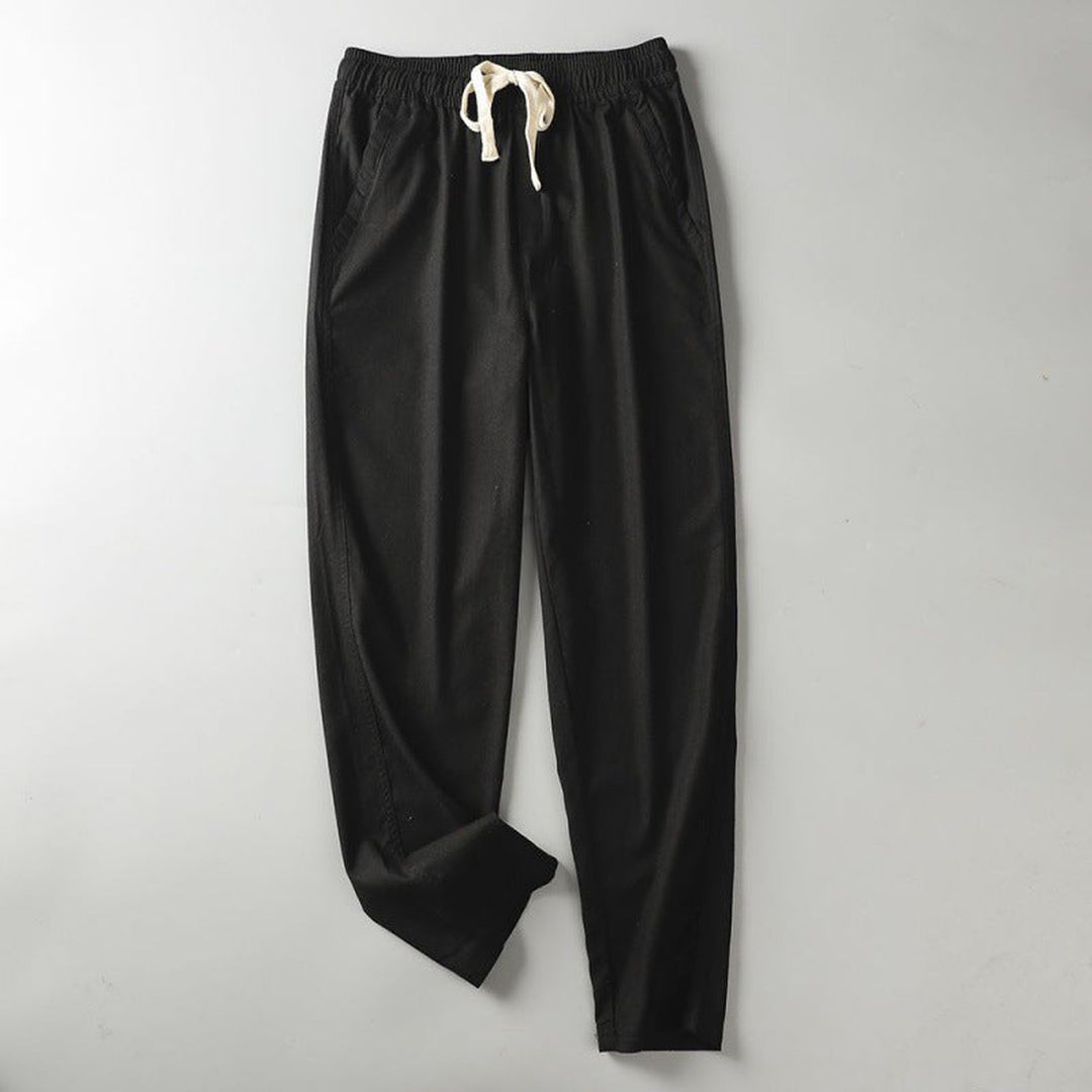 Men's Cotton Drawstring Trousers – Lightweight Everyday Comfort – view 7