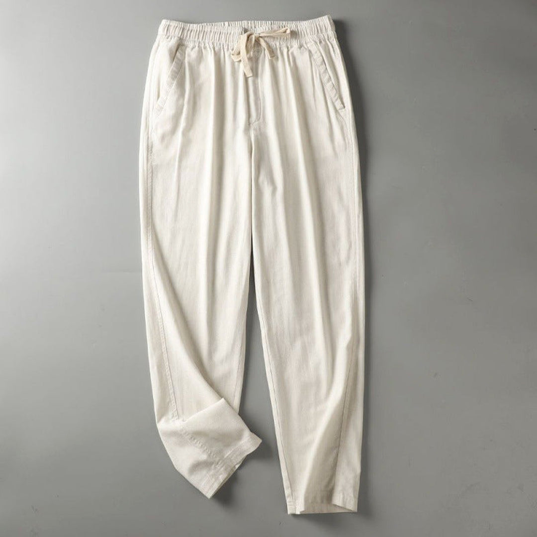Men's Cotton Drawstring Trousers – Lightweight Everyday Comfort – view 8