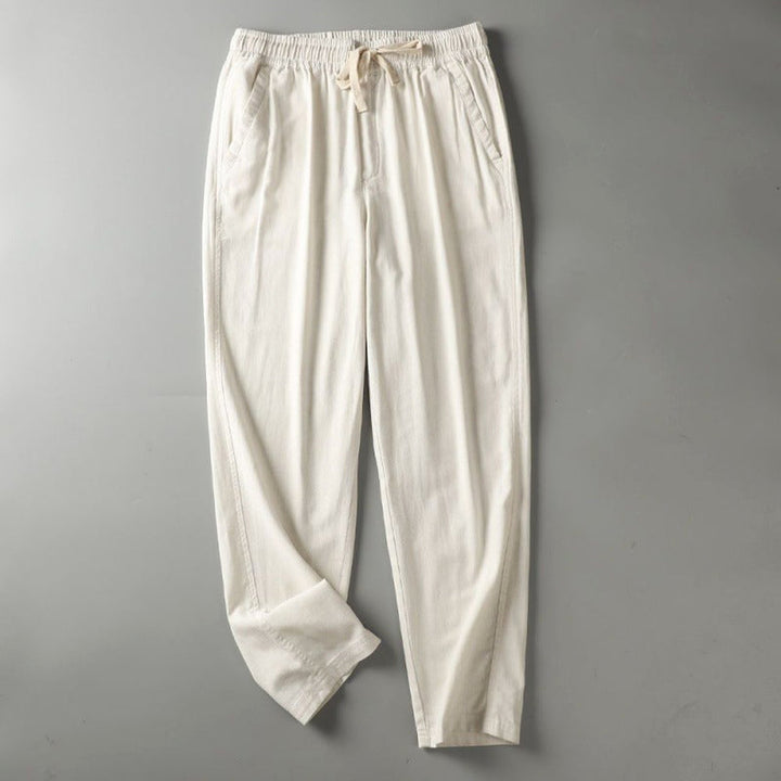 Men's Cotton Drawstring Trousers – Lightweight Everyday Comfort – view 8