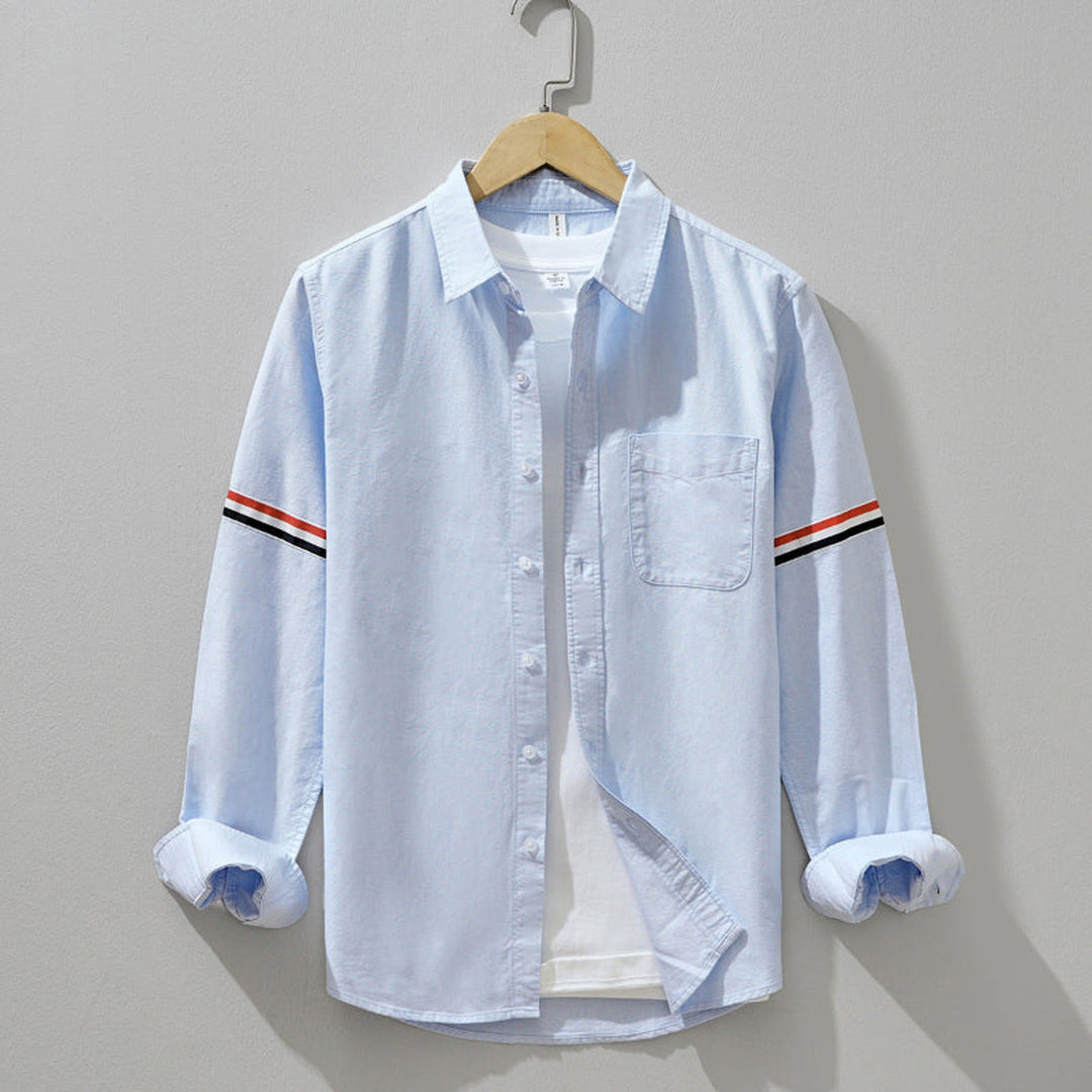Men's Linen Relaxed Fit Shirt – Breathable Summer Button-Up – White