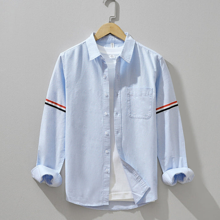 Men's Linen Relaxed Fit Shirt – Breathable Summer Button-Up – White