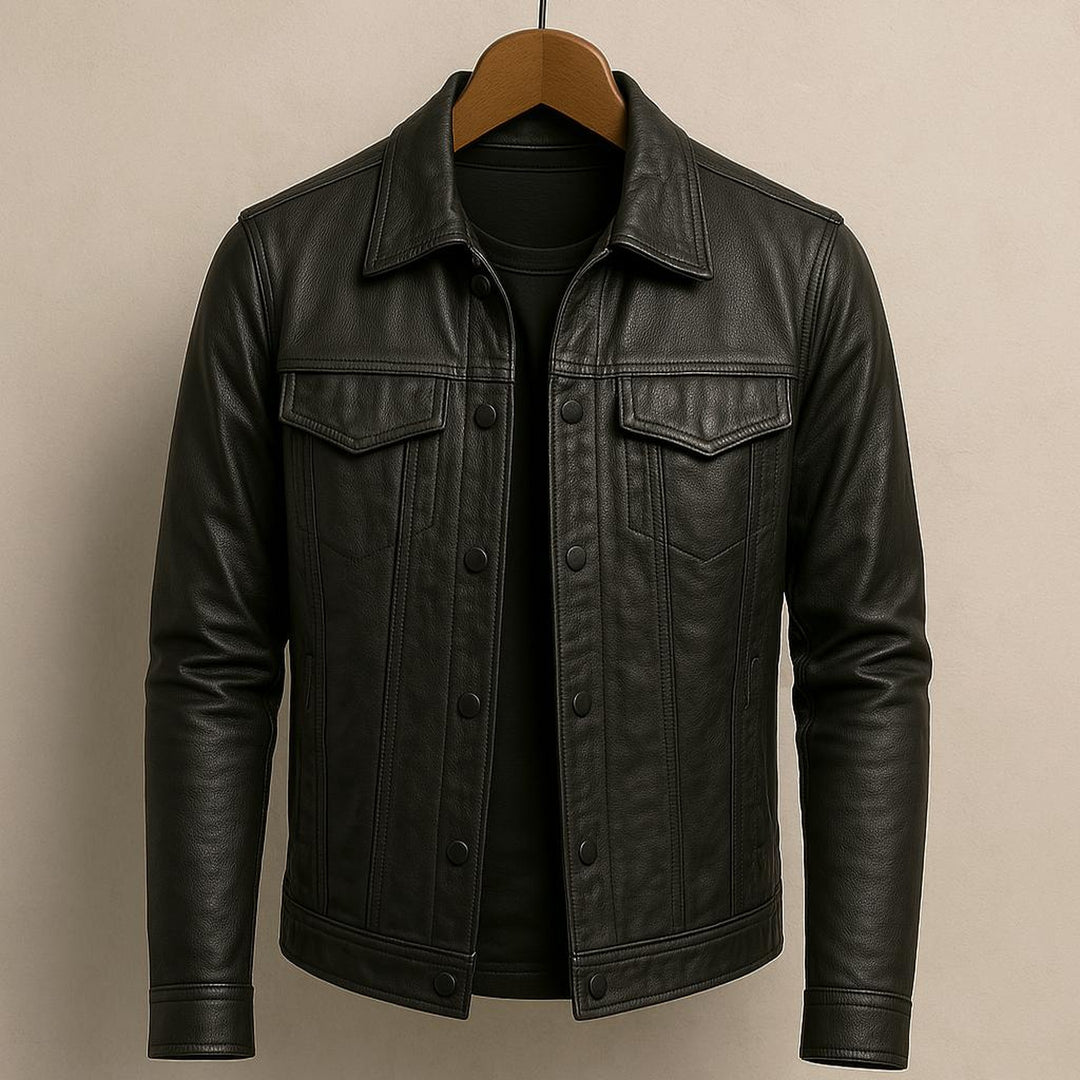 Men's Genuine Leather Jacket – Sleek Tailored Everyday Layer – view 8