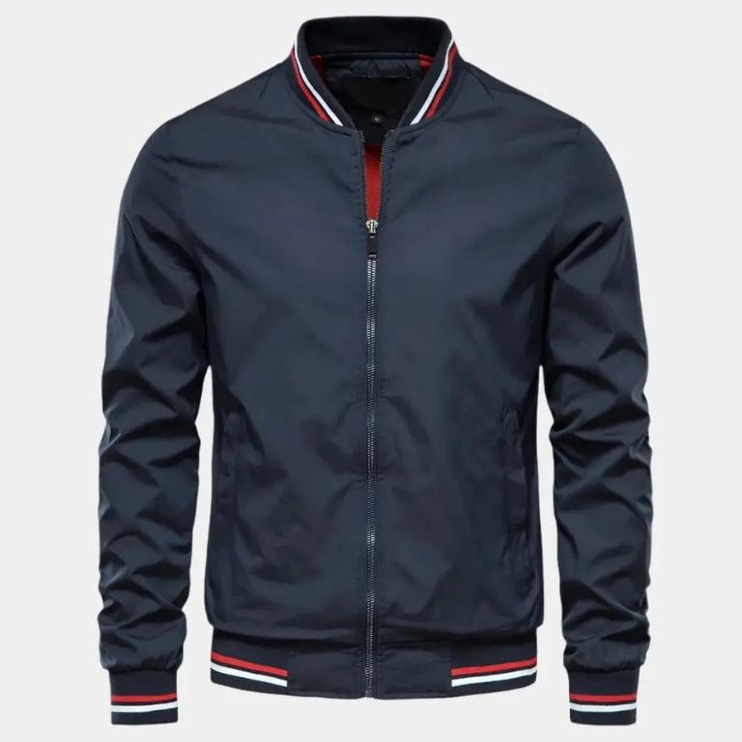 Men's Lightweight Bomber Jacket – Ribbed Smart Casual Layer – view 2