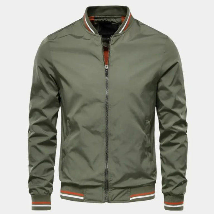 Men's Lightweight Bomber Jacket – Ribbed Smart Casual Layer – view 3