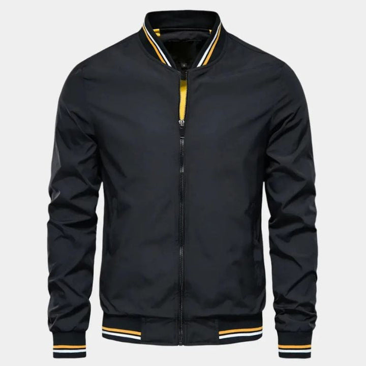 Men's Lightweight Bomber Jacket – Ribbed Smart Casual Layer – view 4