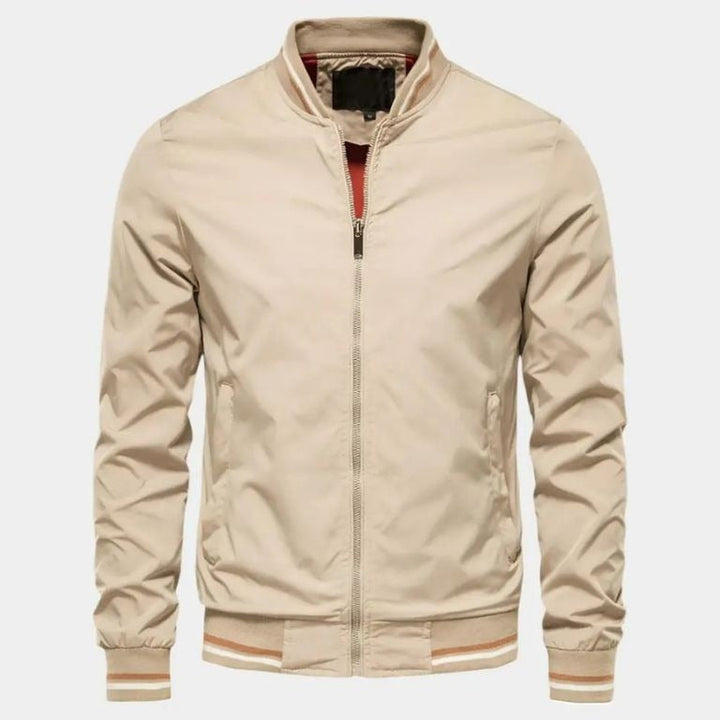 Men's Lightweight Bomber Jacket – Ribbed Smart Casual Layer – view 5